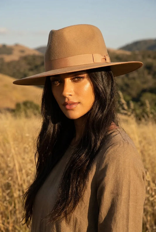 Teak Rancher Brown Australian Wool Fedora Hat