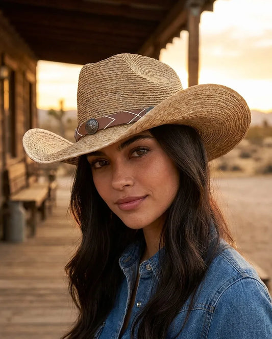 Brown Classic Western Style Straw