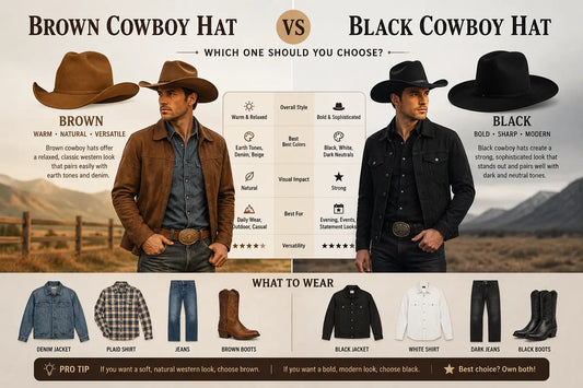 Brown Cowboy Hat vs Black Cowboy Hat: Which One Should You Choose?