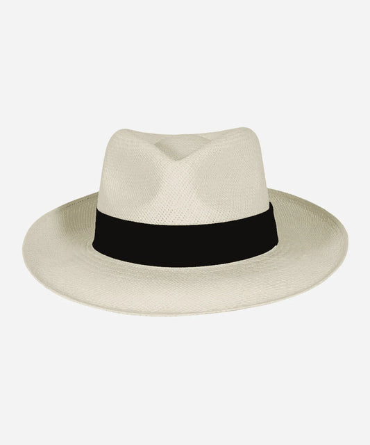 Corleone White Straw Panama Hat