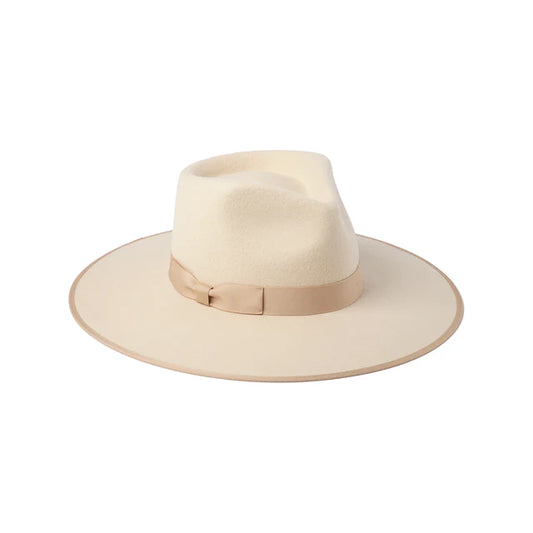 Ivory Wool Felt Fedora Hat