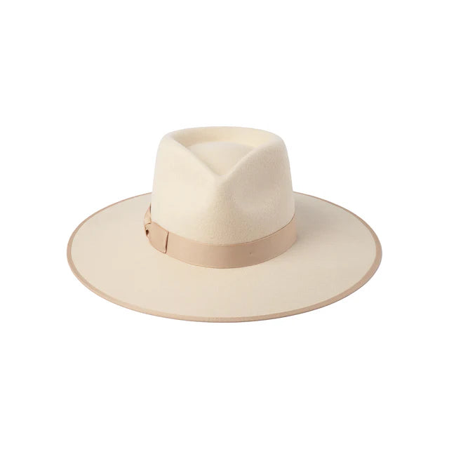 Ivory Wool Felt Fedora Hat