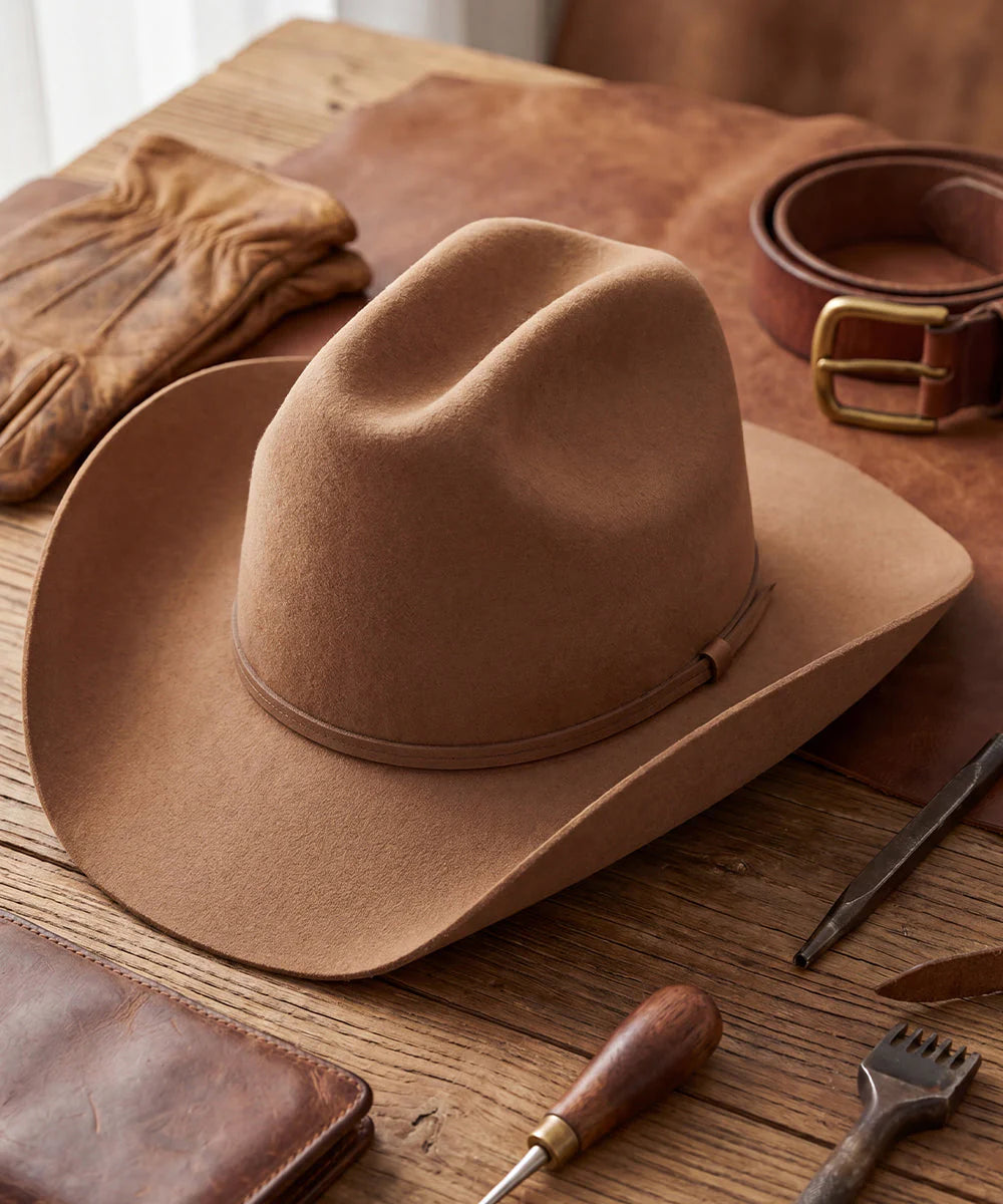 Jimmy Stewart Brown Wool Cowboy Hat