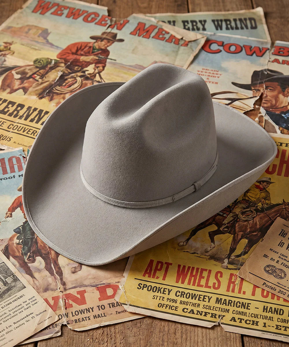 Jimmy Stewart Grey Wool Cowboy Hat