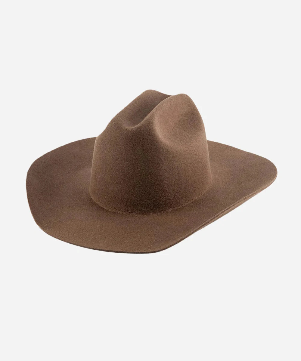 Chocolate Matriarch Cattleman Wool Cowboy Hat