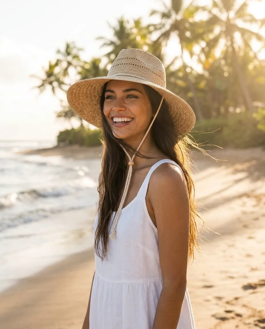 Summer Wide Brim Raffia Sun Hat