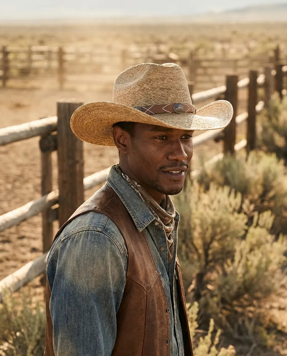Brown Classic Western Style Straw