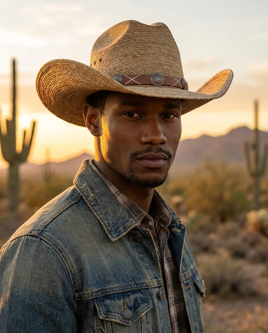 Brown Classic Western Style Straw