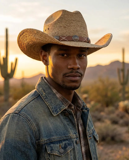 Brown Classic Western Style Straw
