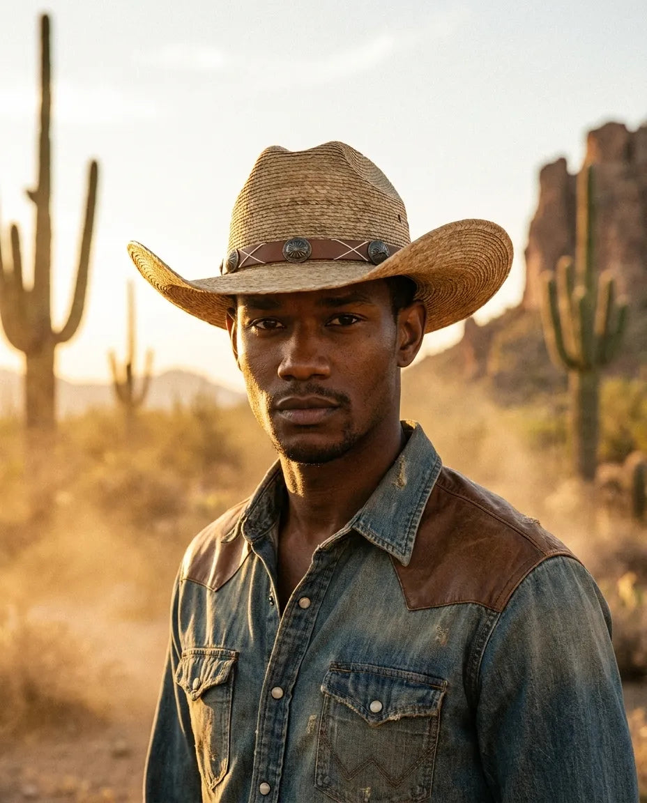Brown Classic Western Style Straw