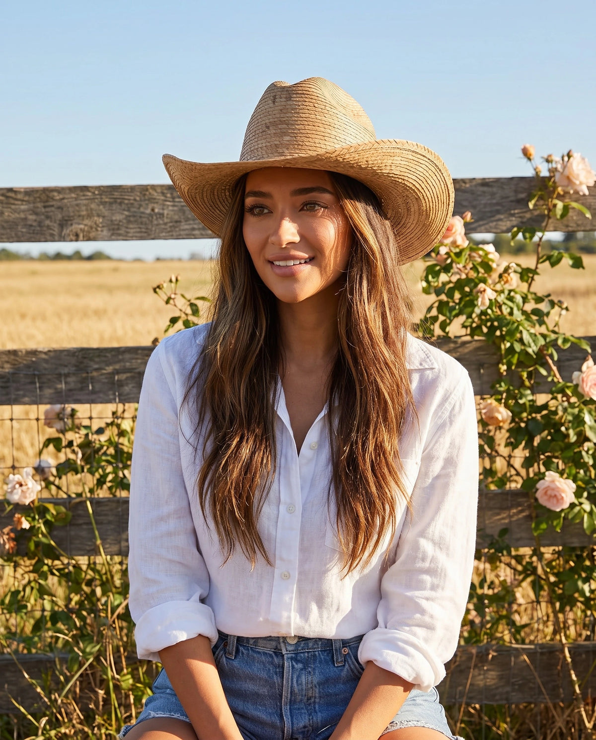 Lubelly Dustline Brown Straw Cowboy Hat
