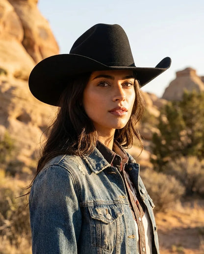 Matriarch Black Wool Cattleman Cowboy Hat