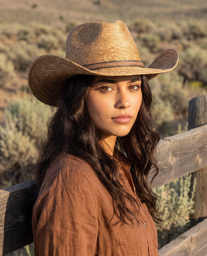 Mesa Brown Straw Western Hat