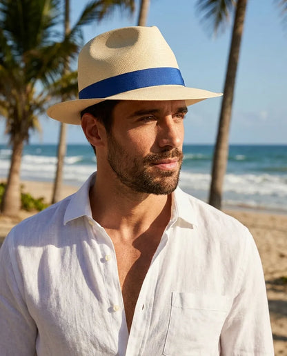 Natural Gatsby Summer Straw Panama Hat
