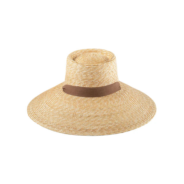 Golden Wheat Straw Wide Brim Sun Hat