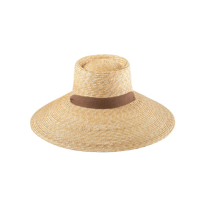 Golden Wheat Straw Wide Brim Sun Hat