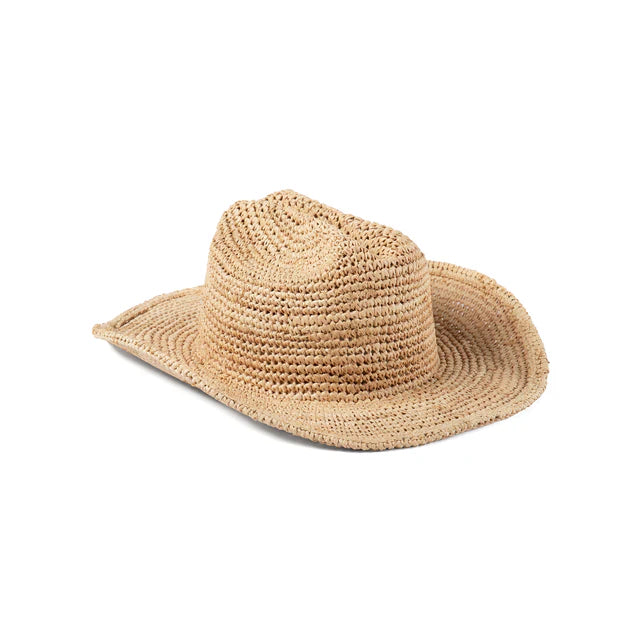 Natural Raffia Cowboy Hat