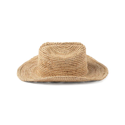 Natural Raffia Cowboy Hat