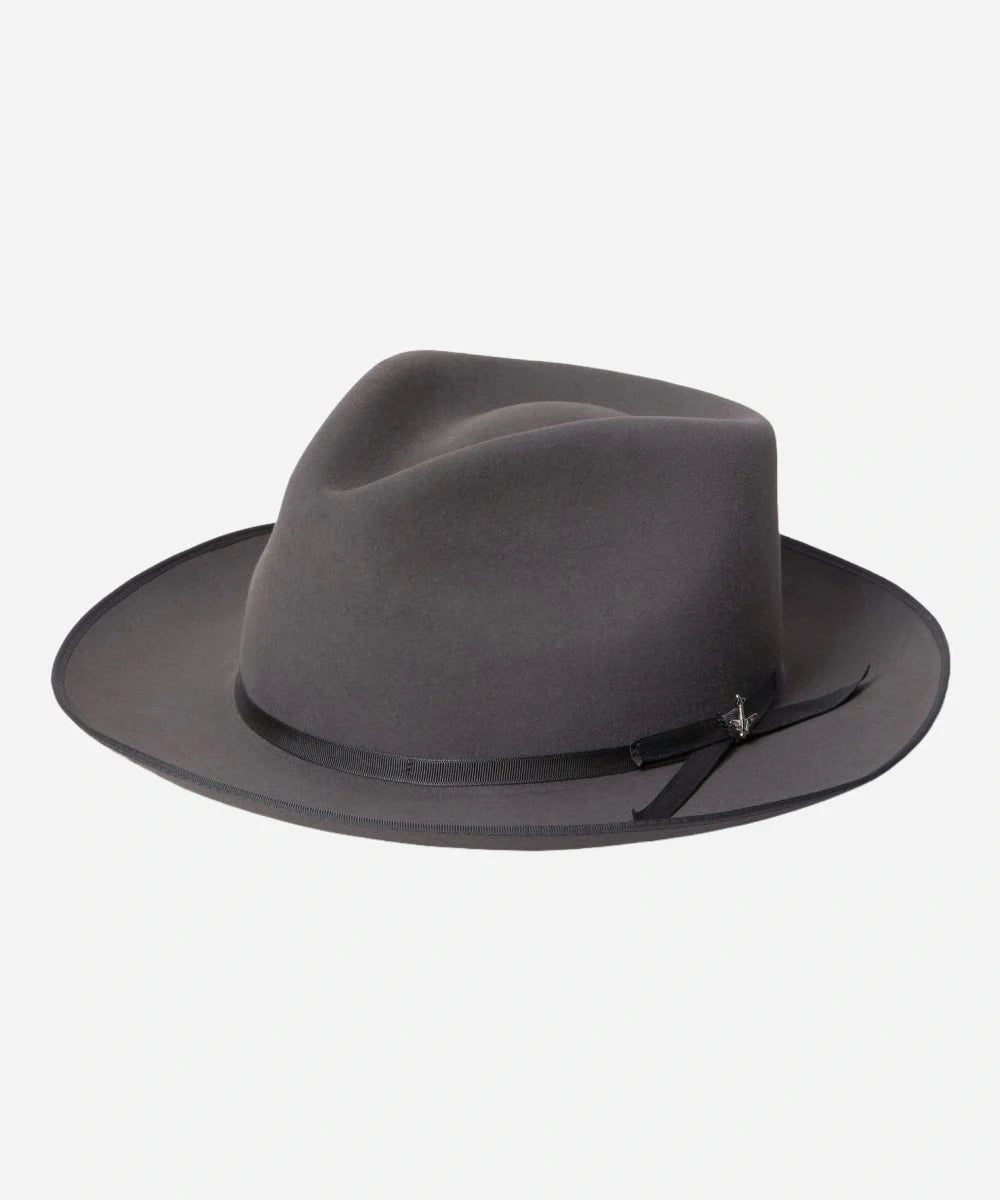 Grey Stratoliner Fedora Felt Hat
