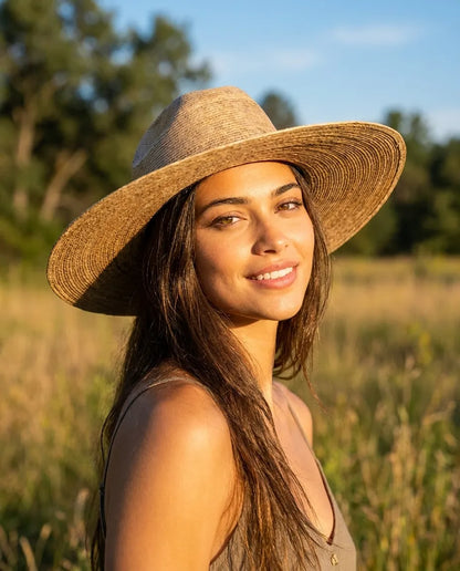 Handmade Wide Brim Palm Leaf Western Cowboy Hat