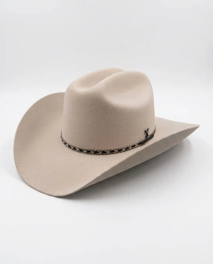 White Wide Brim Western Hat
