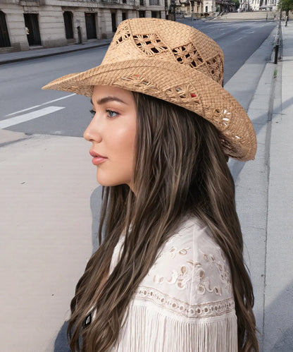 Wilderness Highway Natural raffia Straw Cowboy Hat